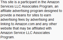 Amazon Affiliate Disclosure
