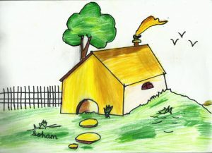 House Drawing for Kids