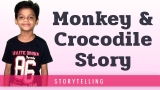 Monkey and Crocodile Story in English in Short